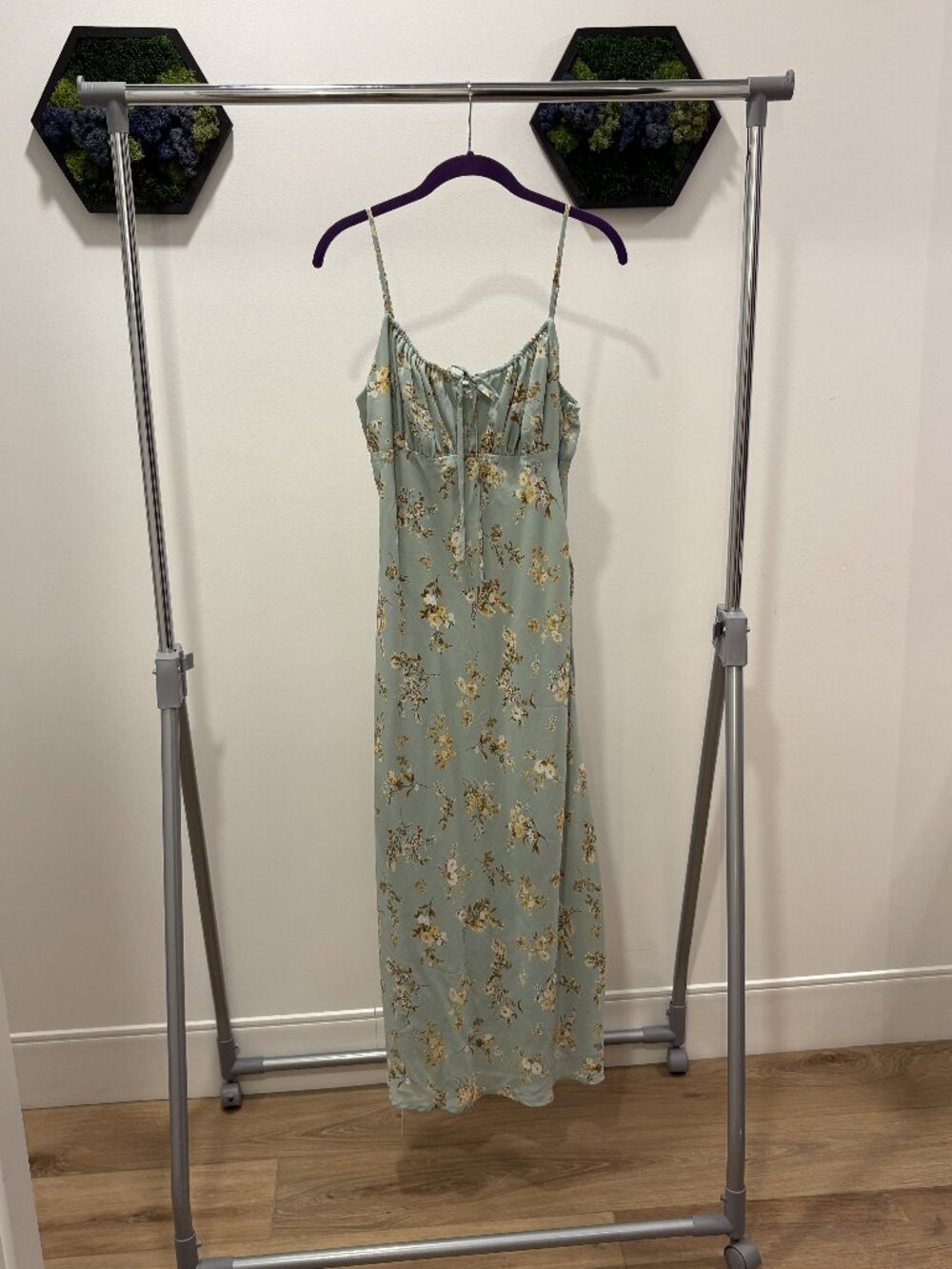 Green Floral Maxi Dress